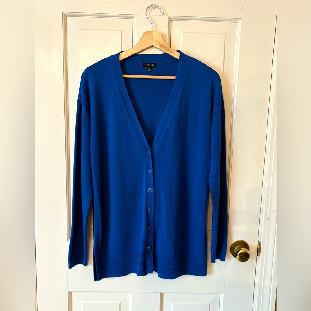 Talbots Blue Sweater Cardigan
